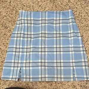 Brandy Melville Blue Plaid Women's Skirt